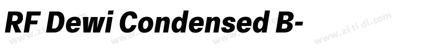 RF Dewi Condensed B字体转换